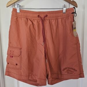 Tommy Bahama Coral Elastic Waist Swim Shorts